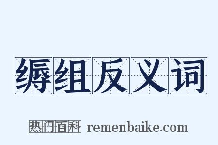 缛组反义词是什么意思的图片
